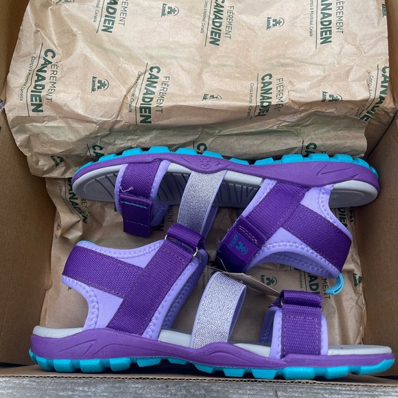 Kamik Coast Girls Water Friendly Purple Sandals SZ 4 - Picture 7 of 12